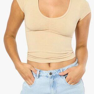 Grey Weworewhat V Neck Top Size